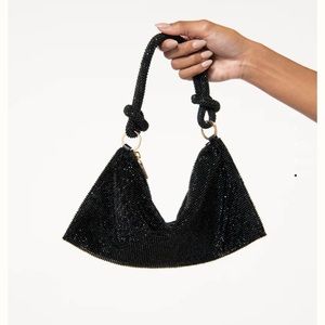 NWT CULT GAIA HERA NANO RHINESTONE SHOULDER BAG